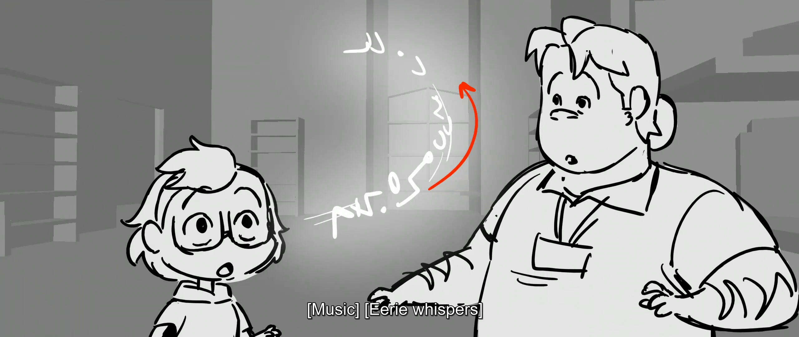 Overtime story sequence: Floating runes and fleeting whispers _________ Click here to view the storyboards