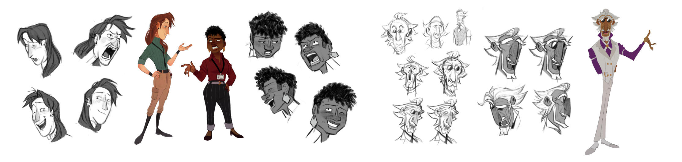 Jan, Gloria & Mr. Bane expressions